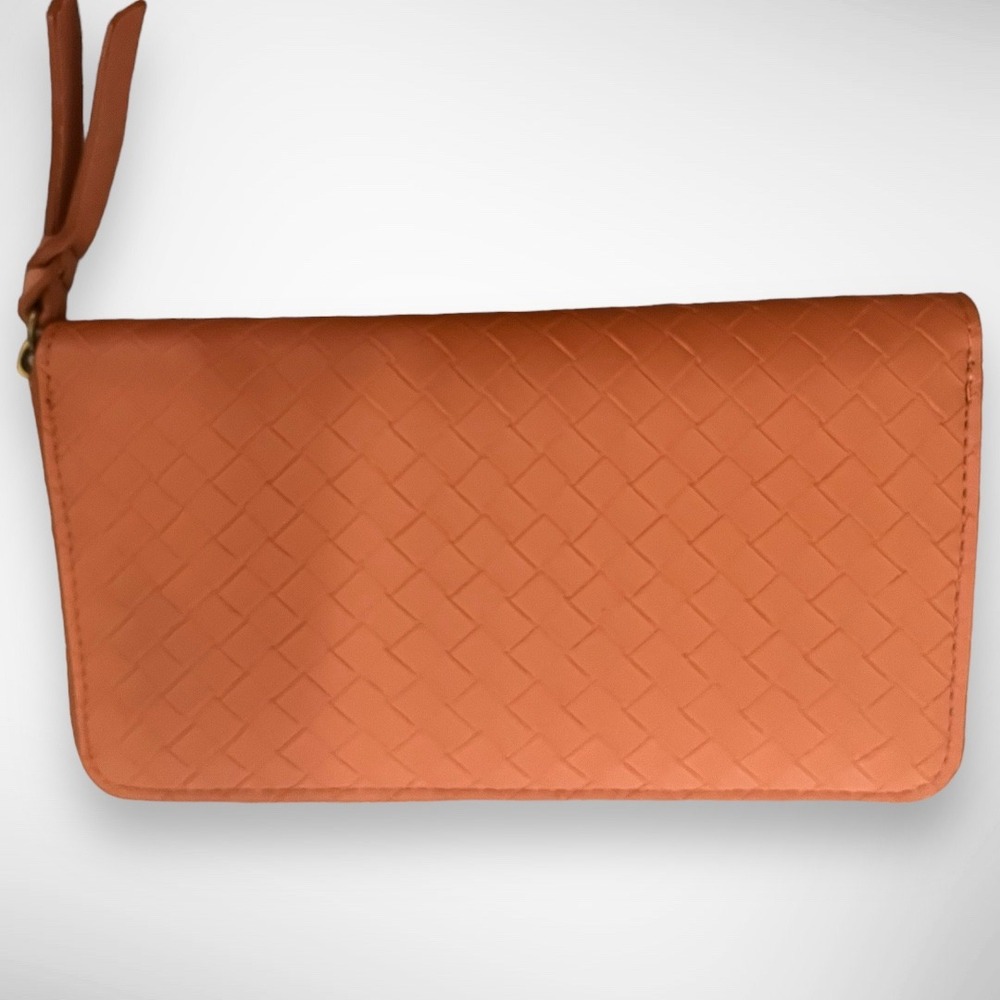 UNIVERSAL THREAD Women's Brown‎ Vegan Leather Zipper Wallet | NWOT